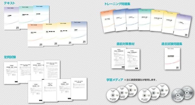 大原の行政書士講座の教材